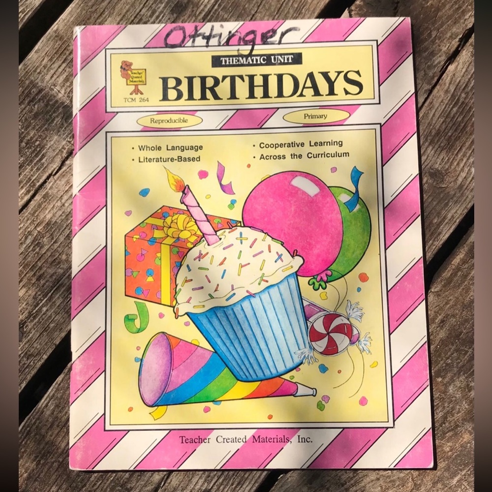 Birthdays unit study work book, homeschool,teacher, educational